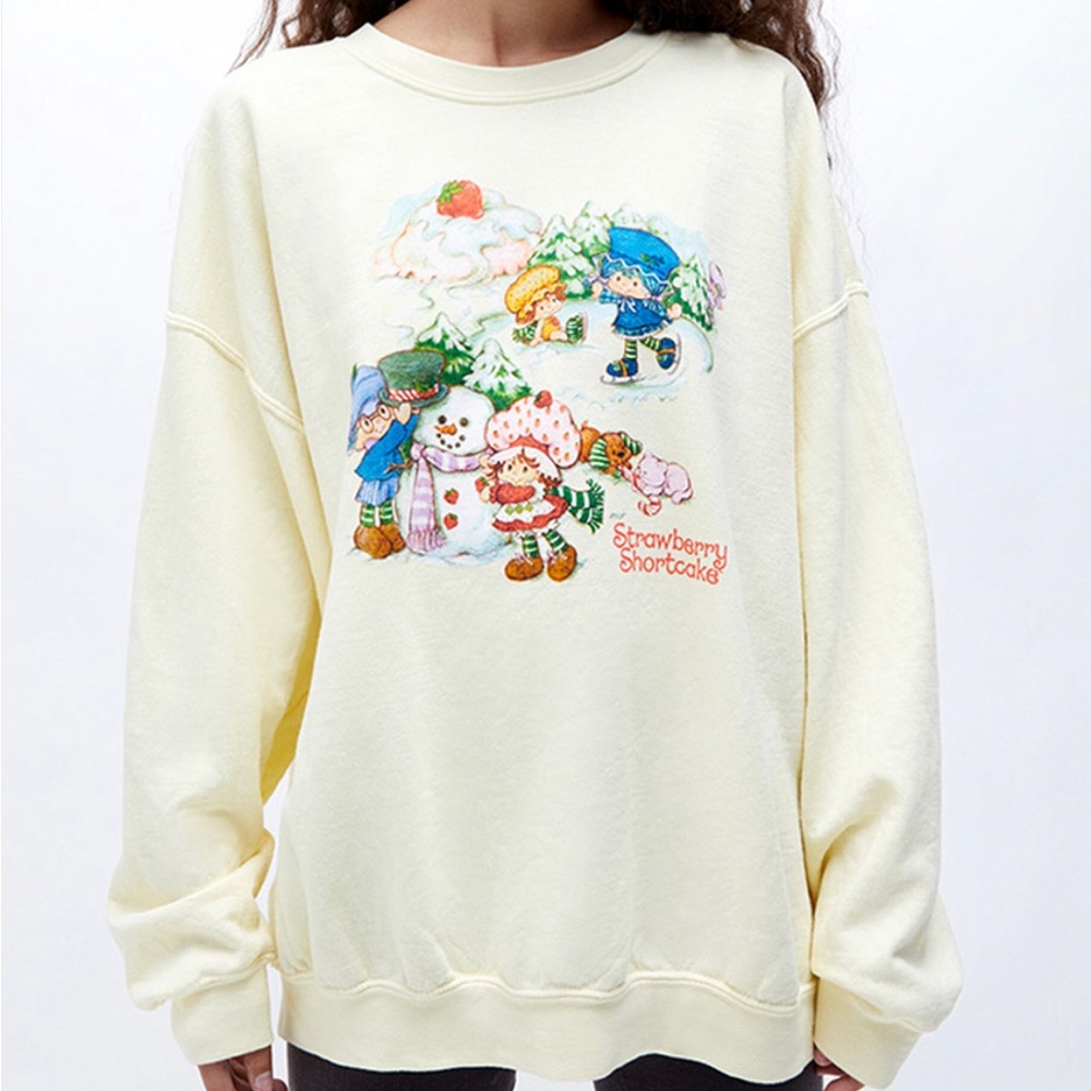 Pacsun strawberry shortcake yellow crew neck SOLD OUT